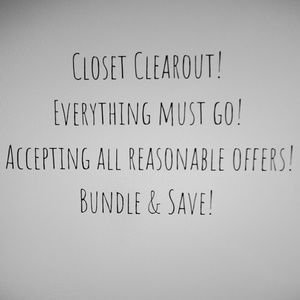 Closet clearout!